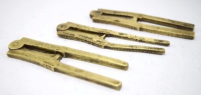 Alte Messing Areca Nut Cracker Set Mit 3 Nutzbar Indisch Sammlerstück Werkzeug