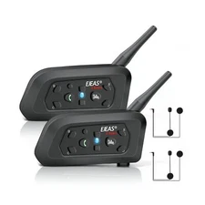 Motorcycle Helmet Bluetooth Headset EJEAS V6 Pro, 2-Way 1200M Motorbike Helme...