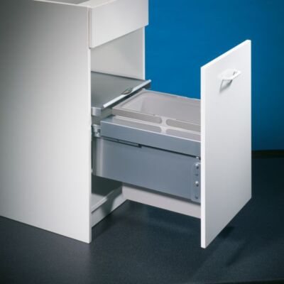 Cox  Base 360 S/400-1, Abfallsammler für Frontauszüge, hellgrau, H 360 mm