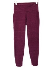 Old navy high rise leggings yoga pants braided maroon purple-red size small