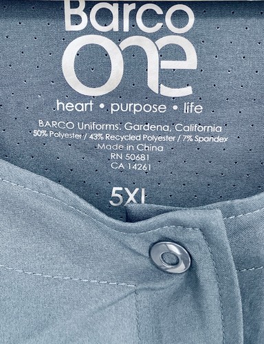 Barco One Womens Perforated Princess Warm-Up Jacket 5XL Steel Moisture Wick 5409 - Picture 3 of 5