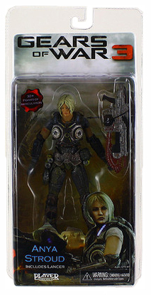 NECA+Gears+Of+War+3+Series+1+Anya+Stroud+Action+Figure for sale