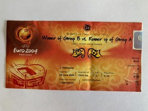 Euro 2004 Ticket Final for sale | eBay