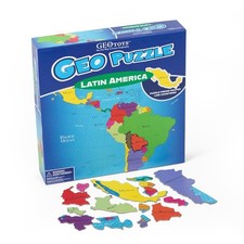 Geotoys Kids Map Puzzle Educational Geography Games For Family Fun 19X16 Inches