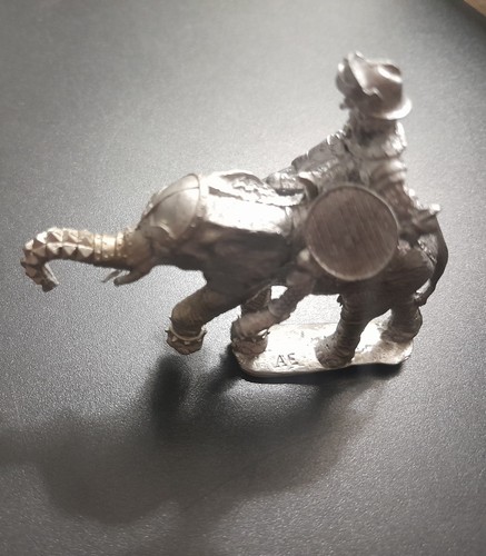 1979 "Ral Partha Armored Giant on War Elephant" Metal Figurine