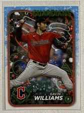 2024 Topps Holiday Baseball Gavin Williams RC Card #H173 Complete Your Set! ⚾️