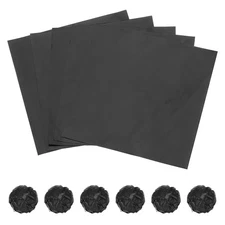 100 Pcs 3 x 3 Inch Square Aluminum Foil Candy Wrappers, Black