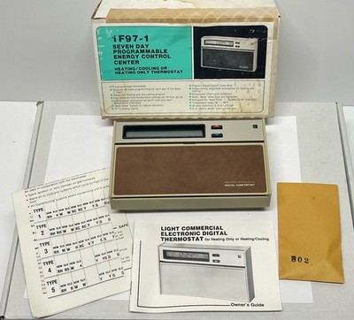 White-Rogers 1F97-1 Seven Day Thermostat Programmable Energy Control Center NOS