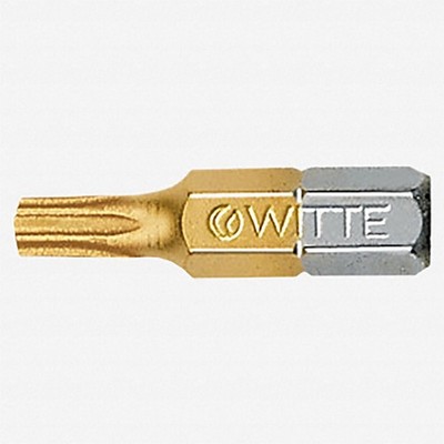 Witte Maxx Titanium-Nitride Security Torx Bit, T20s x 25mm