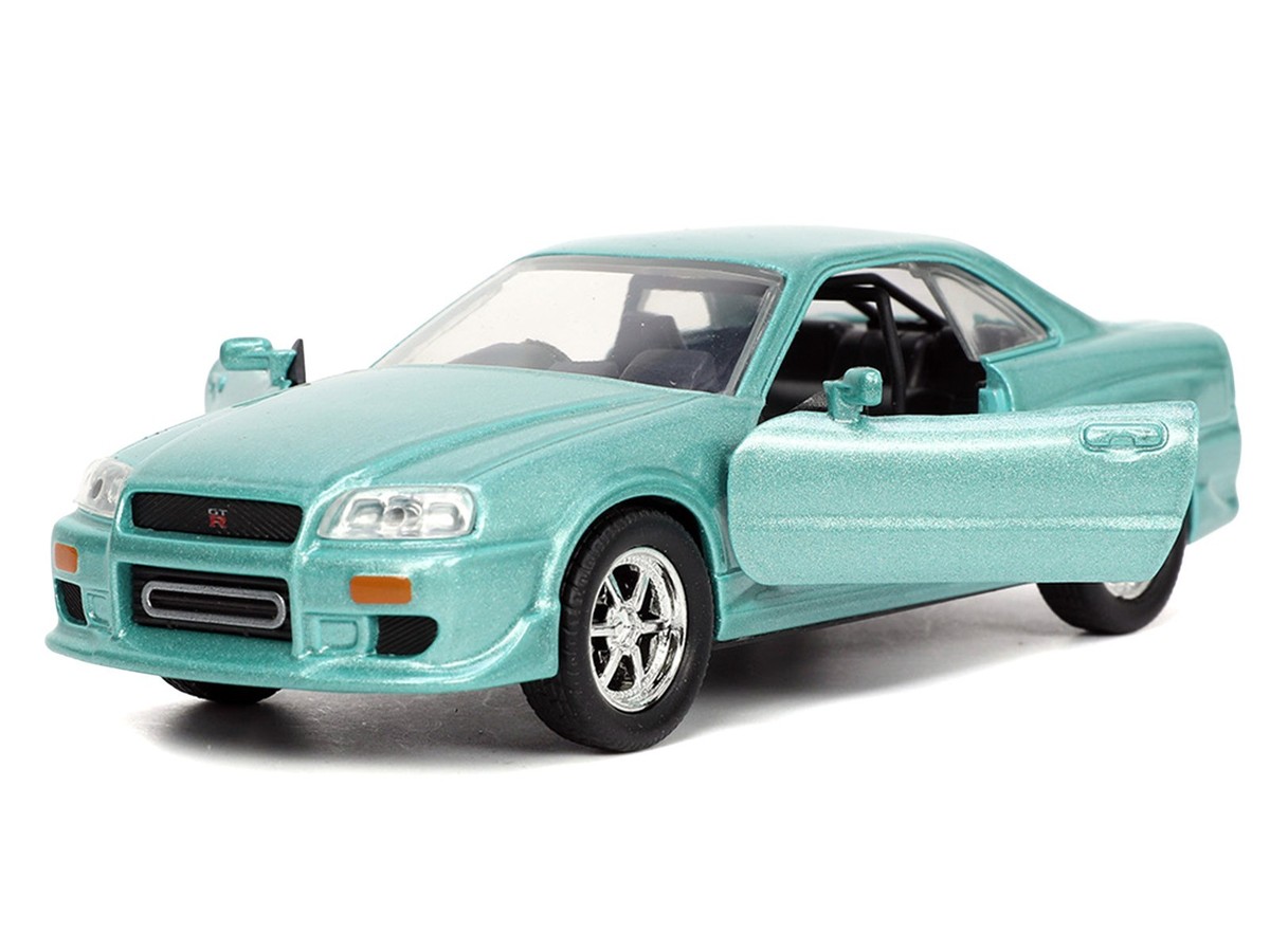 BRIAN'S NISSAN SKYLINE GT-R BNR34 RHD TURQUOISE FAST & FURIOUS 1