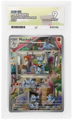 ACE 9 - Machoke - 177/165 - 151 Art Rare English Pokemon Card -  MINT