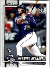 2026 Topps #55 Warming Bernabel Colorado Rockies Rookie MLB Baseball