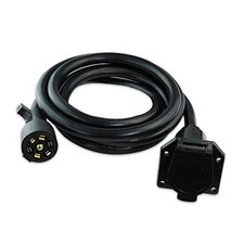 7-Way Trailer Extension Cord Wire 8 Ft - 7 Pin Connector Plug for RV Trailer,