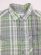 Columbia Omni Wick Advanced Evaporation Size Medium Men Check Short Sleeve Shirt