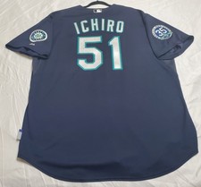 Authentic SIZE 56 3XL, SEATTLE MARINERS, ICHIRO SUZUKI COOL BASE On Field Jersey