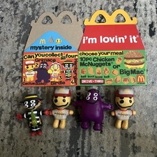 McDonalds Cactus Plant Flea Market Adult Happy Meal W 4 TOYS AND Box CPFM LOT  