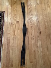 English Leather Horse Girth Contoured Brown 46  Vintage