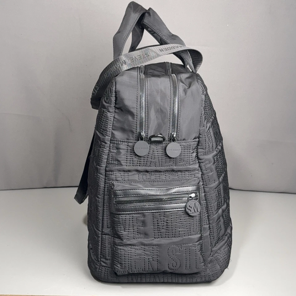 Steve Madden BNyla Logo Weekender Bolso Negro Convertible Correa para el Hombro SIN Bolsa Foto 3 de 4