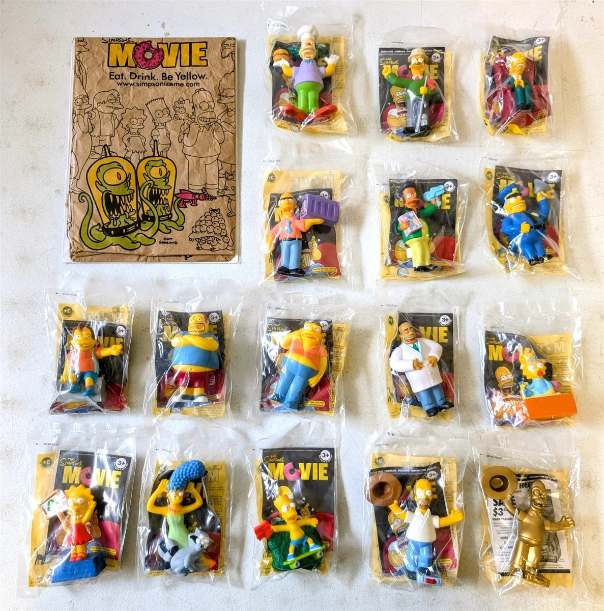 Preços baixos em Os Simpsons Burger King Kids Brindes de Cereais e
