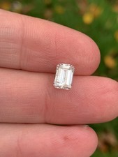 Exceptional 1.50ct Diamond natural emerald cut diamond loose gem stone