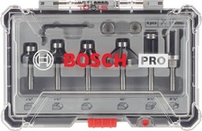 Bosch 2607017470 6 Piece 1/4" Shank Router Bit Set Trim & Edging