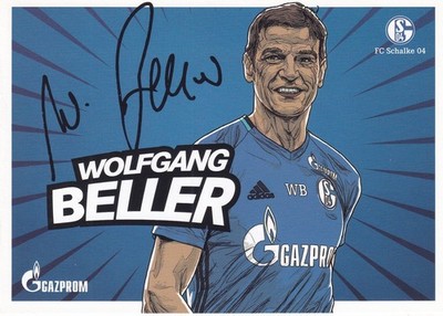 Wolfgang Beller Autogrammkarte FC Schalke 04 Saison 2016/2017 Faksimile #FP770