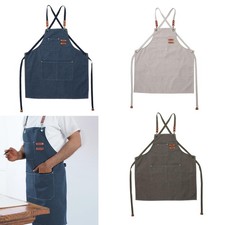 Tablier à bavette de travail Tablier d'artiste Sangle croisée pour