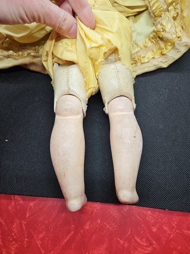 Antique Armand Marseille Doll Germany 18” 370 AM 3/OX.D.E.P. Leather Lace 1890 - Picture 15 of 20
