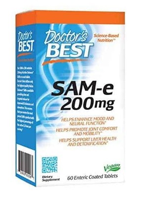 Doctor's Best SAM-e 200 - 60 vegetarische Tabletten