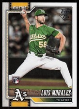 2026 Topps Series 1 Celebration Luis Morales RC #259 Athletics