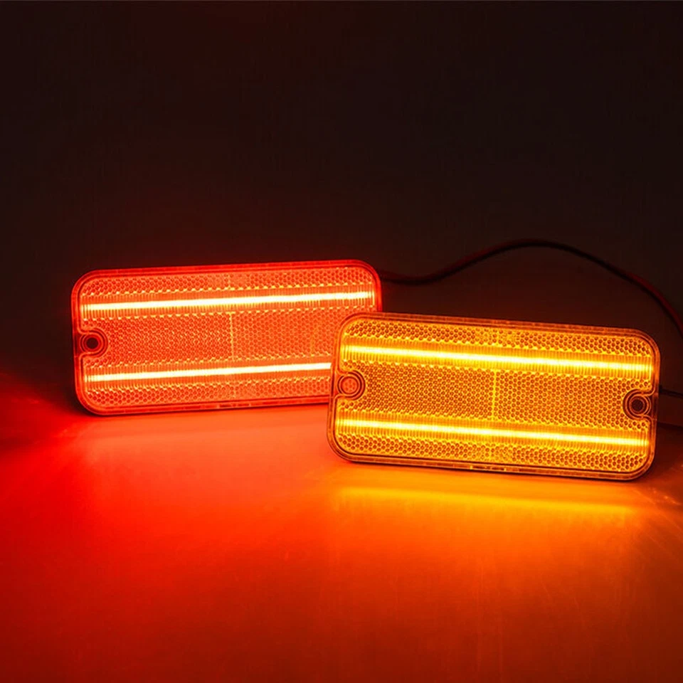 For 1968-1972 Chevy C10 GMC C15 C25 C35 Pickup LED Front Rear Side Marker Lights - Image 2 of 4