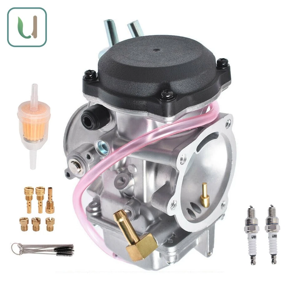 CV 40MM 27492-96 Carburetor & Adjust Screw For Softail 1988-2005 2006 2007-2017 Foto 2 de 4