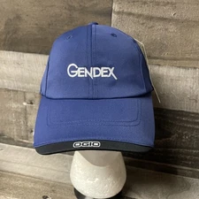“GENDEX” Embroidered Logo Strap back Hat Blue  OGIO Tag