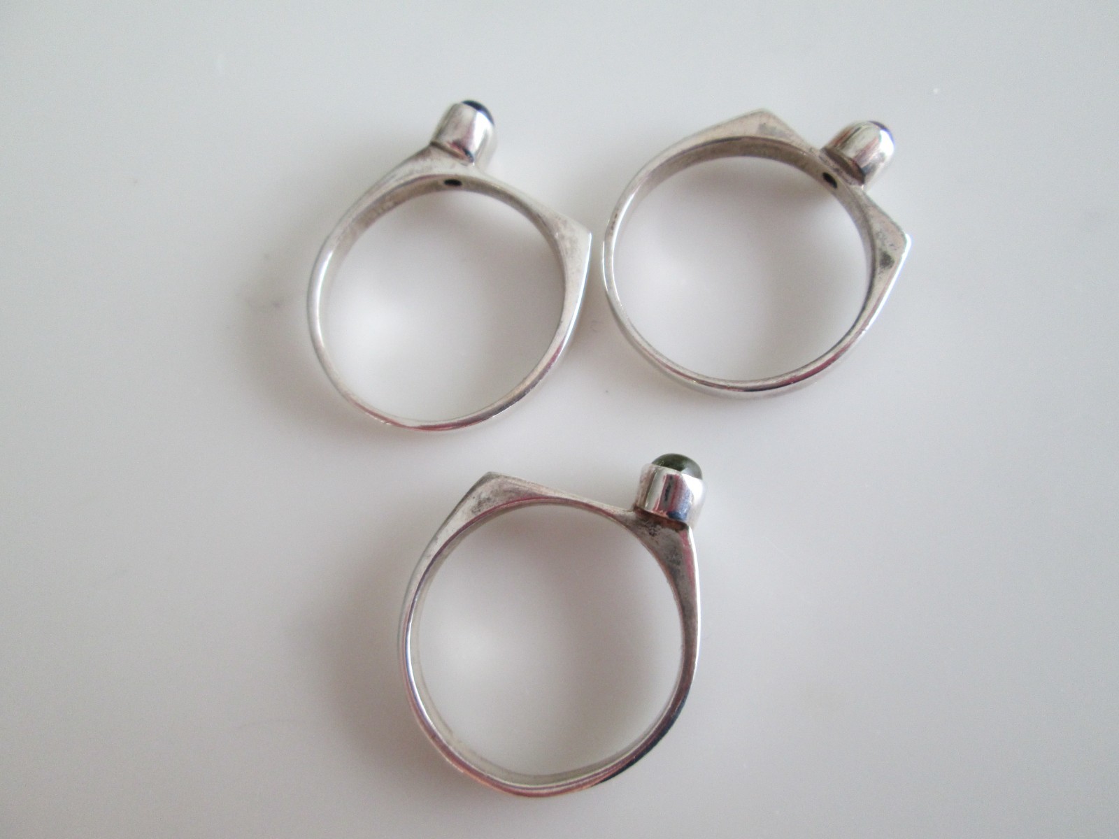 STERLING SILVER STACKING RINGS SIZE 9 - image 2