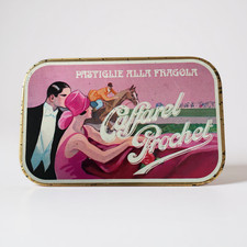 Scatola in Latta Pastiglie alla Fragola Caffarel Prochet Vintage Anni '80
