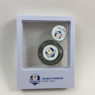 Ryder Cup 2023 Marco Simone Rom Golf Ball Marker Silber