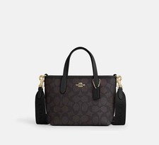 COACH City mini tote bag signature canvas CW032 IMXAQ