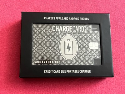 AquaVault Ultra Thin Emergency Phone Charger Portable Power Bank