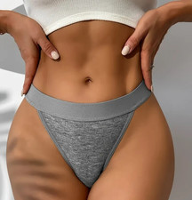 Res Ipsa Loquitur Melbourne - Seamless G String - Grey - Small AU8