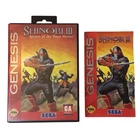 Vtg 1993 SHINOBI III 3 - Sega Genesis Box and Instruction Booklet ONLY, Manual
