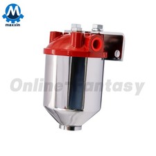 Inline Canister Large Fuel Filter Frame 38 Npt Inlet Outlet Racing 10 Micron