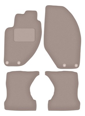 Fußmatten Automatten Velours Beige für Lancia Kappa 1994-2001 4-tlg