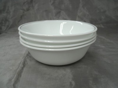 Corning Ware Corelle SOLITARY Rose APRICOT GROVE Set of 4 Soup Cereal Bowls 3