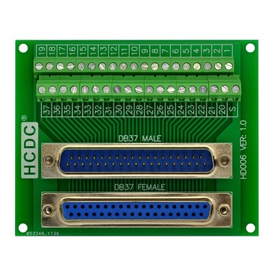 DB9 DSUB Male Female Breakout Board Terminal Block Interface Module Adapter