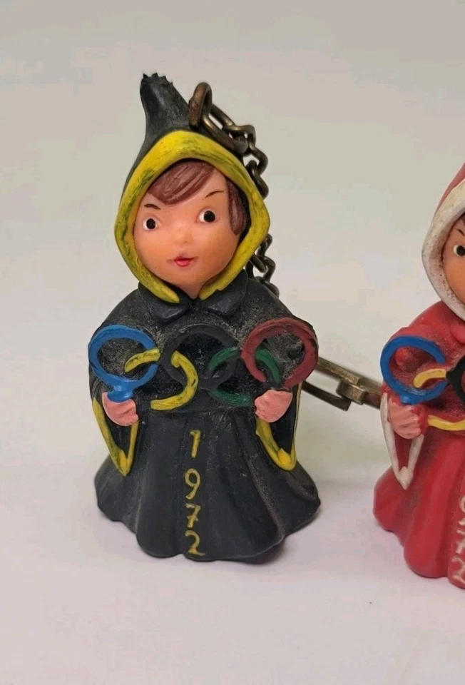 VINTAGE 1972 MUNICH OLYMPIC MIGNONS RARE KEY CHAIN DECORATION SOUVENIR - COOL - Image 2 of 4