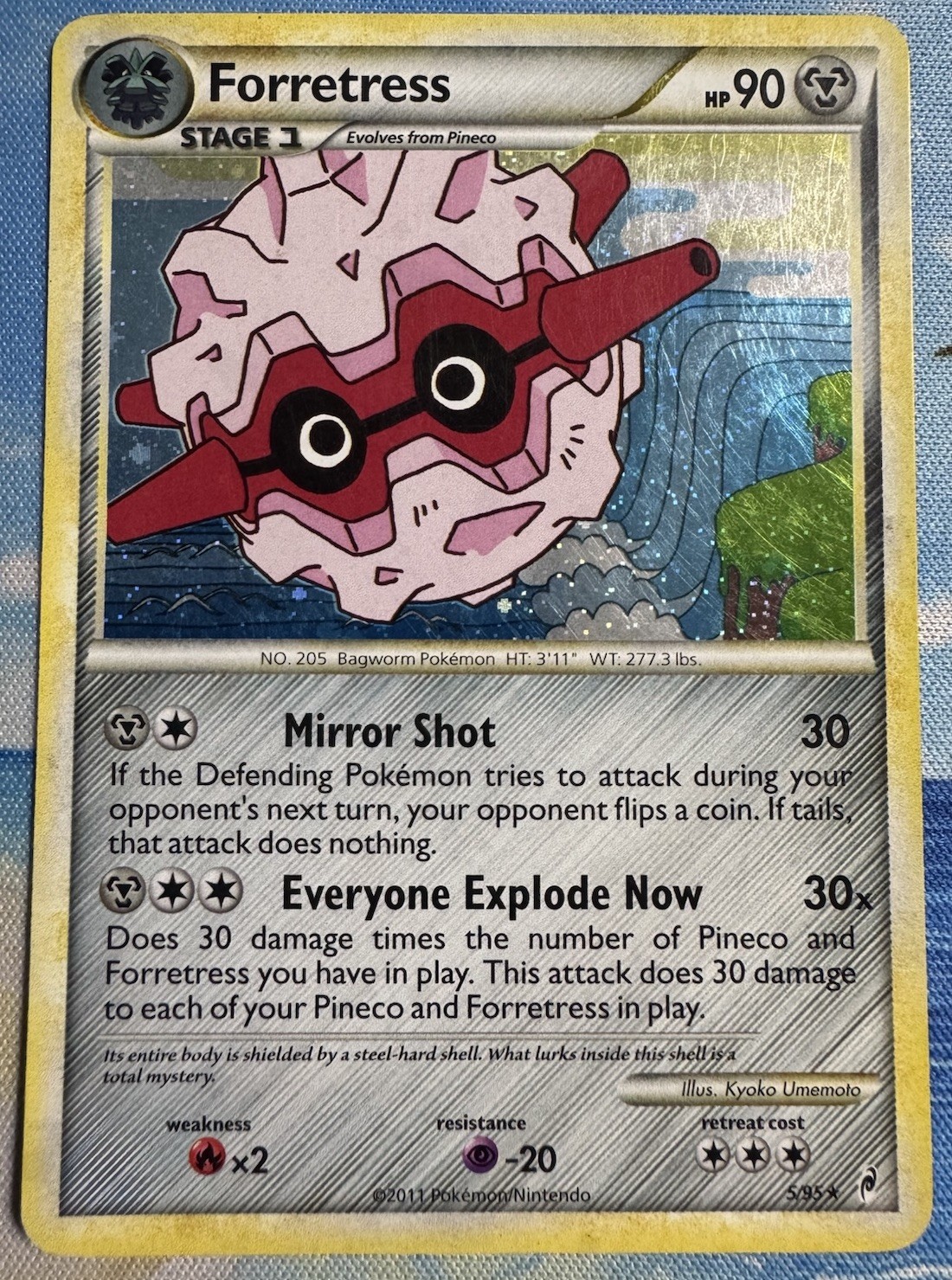 Forretress 5/95 Holo Rare Call of Legends Pokemon Moderately Played