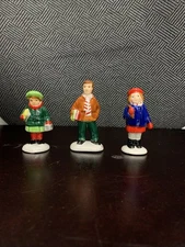 DEPT 56 SNOW VILLAGE Down The Chimney He Goes 51586 Figurine Vintage Holiday