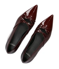 Vagabond Women’s Leather Hermine Ballet Flats Shoes Pointed Toe Size EUR-35 US-5