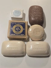 Chanel Pour Monsieur Savon Bath Body Parfumed Soap YSL Paris Set ×6 Sealed Rare