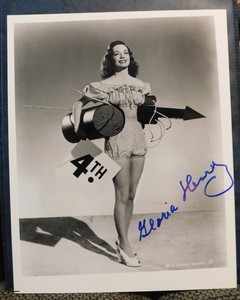 Gloria Henry autographed 8x10 photo of this sexy & beautiful actress